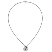 Chisel Stainless Steel Polished Enameled Mom Heart Pendant on a Cable Chain Necklace, 20" view 5
