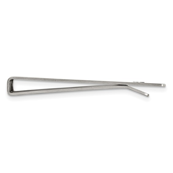 "Chisel Stainless Steel Brushed and Polished 8.25 inch Bracelet, Money Clip and Key Ring Set "