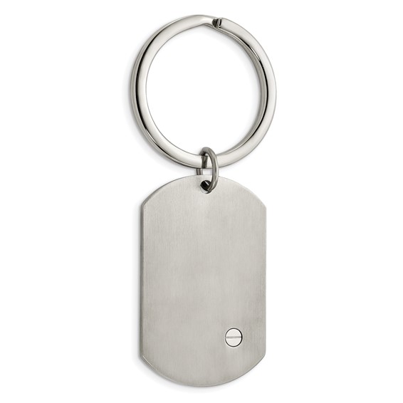 "Chisel Stainless Steel Brushed and Polished 8.25 inch Bracelet, Money Clip and Key Ring Set "