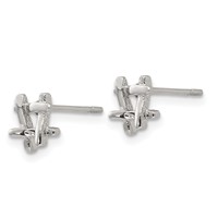 Stainless Steel Polished HashTag with 2in Ext. Necklace and Earring Set, 16" view 3