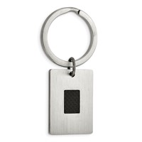 Chisel Stainless Steel Brushed Black Carbon Fiber Inlay 4-piece Key Ring, Money Clip, Cuff Link and Tie Bar Boxed Set view 2