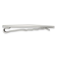 Chisel Stainless Steel Polished Tie Bar view 3