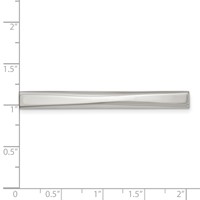 Chisel Stainless Steel Polished Tie Bar view 4