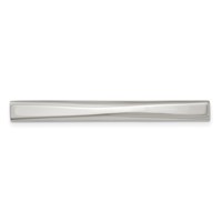 Chisel Stainless Steel Polished Tie Bar view 1