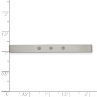 Chisel Stainless Steel Brushed with Resin Tie Bar view 4