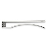 Chisel Stainless Steel Polished Yellow IP-plated.03 Carat Diamond Tie Bar view 3