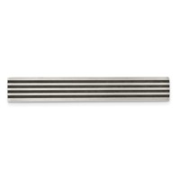 Chisel Stainless Steel Brushed Black Rubber Tie Bar view 1