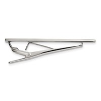 Chisel Stainless Steel Polished Studded Tie Bar view 2