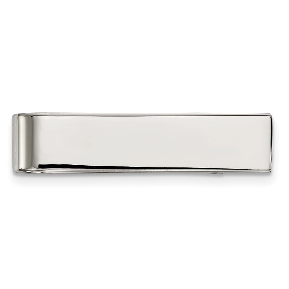 Chisel Stainless Steel Polished Tie Bar Money Clip