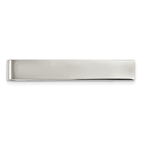 Chisel Stainless Steel Polished Tie Bar Money Clip