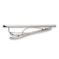 Chisel Stainless Steel Polished Tie Bar view 2