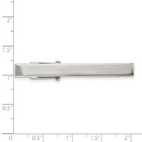 Chisel Stainless Steel Polished Tie Bar view 3