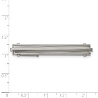 Chisel Stainless Steel Brushed and Polished Tie Bar view 3