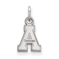Sterling Silver Rhodium-plated LogoArt Appalachian State University Extra Small Pendant view 1
