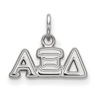 Sterling Silver Rhodium-plated LogoArt Alpha Xi Delta Sorority Greek Letters Extra Small Pendant view 1