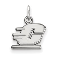 Sterling Silver Rhodium-plated LogoArt Central Michigan University Letter C Extra Small Pendant view 1
