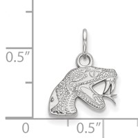 Sterling Silver Rhodium-plated LogoArt Florida a and M University Rattler Extra Small Pendant view 2