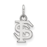 Sterling Silver Rhodium-plated LogoArt Florida State University F-s Extra Small Pendant view 1