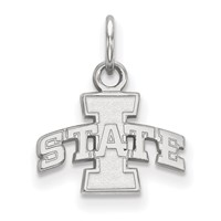 Sterling Silver Rhodium-plated LogoArt Iowa State University Extra Small Pendant view 1