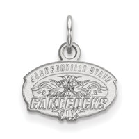 Sterling Silver Rhodium-plated LogoArt Jacksonville State University Extra Small Pendant view 1