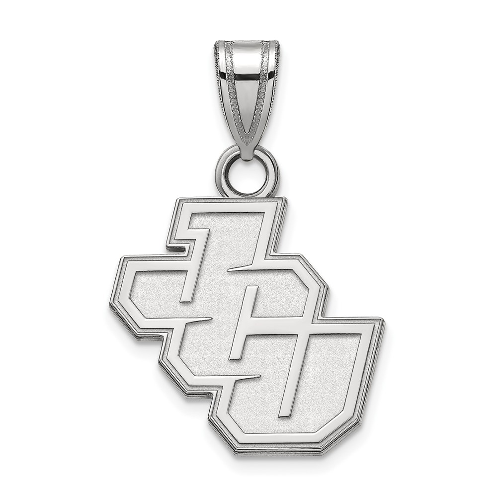 Sterling Silver Rhodium-plated LogoArt John Carroll University Small Pendant