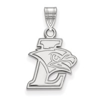 Sterling Silver Rhodium-plated LogoArt Lehigh University Small Pendant view 1