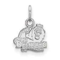 Sterling Silver Rhodium-plated LogoArt Old Dominion University Extra Small Pendant view 1