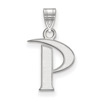Sterling Silver Rhodium-plated LogoArt Pepperdine University Letter P Small Pendant view 1
