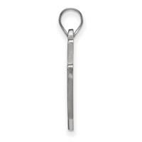 Sterling Silver Rhodium-plated LogoArt Southern University Jaguars Large Pendant view 2