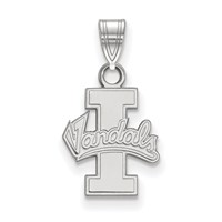 Sterling Silver Rhodium-plated LogoArt University of Idaho Vandals Small Pendant view 1