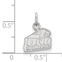 Sterling Silver Rhodium-plated LogoArt University of New Hampshire Extra Small Pendant view 2
