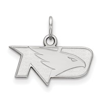 Sterling Silver Rhodium-plated LogoArt University of North Dakota Extra Small Pendant view 1