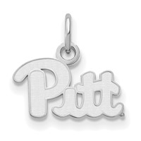 Sterling Silver Rhodium-plated LogoArt University of Pittsburgh Extra Small Pendant view 1