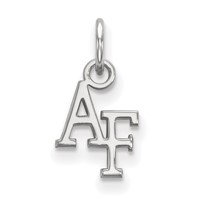 Sterling Silver Rhodium-plated LogoArt United States Air Force Academy A-f Extra Small Pendant view 1