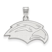 Sterling Silver Rhodium-plated LogoArt University of Southern Mississippi Eagle Small Pendant view 1
