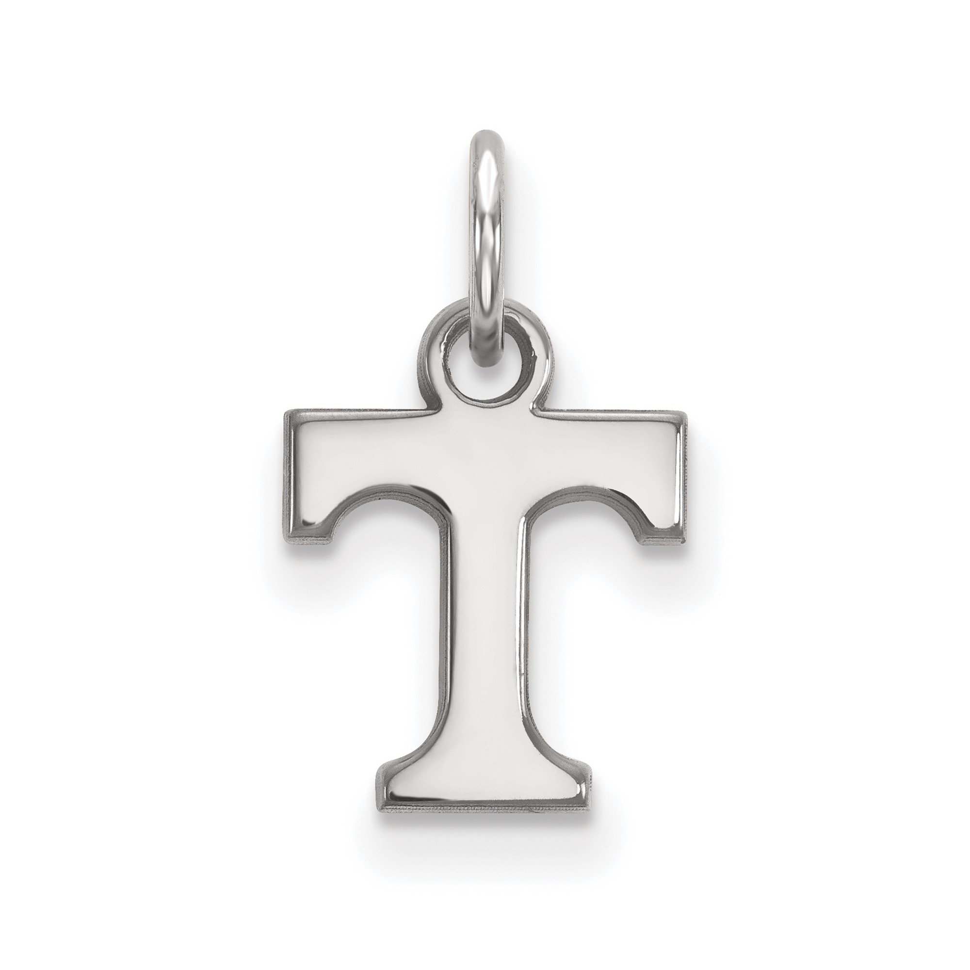 LogoArt University of Tennessee Letter T Extra Small Pendant Sterling/Gold