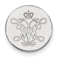 Sterling Silver Rhodium-plated LogoArt College of William and Mary Lapel Pin view 1