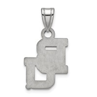 Sterling Silver Rhodium-plated LogoArt Baylor University Bears Small Pendant view 4
