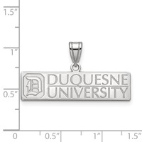 Sterling Silver LogoArt Duquesne University Large Pendant view 2