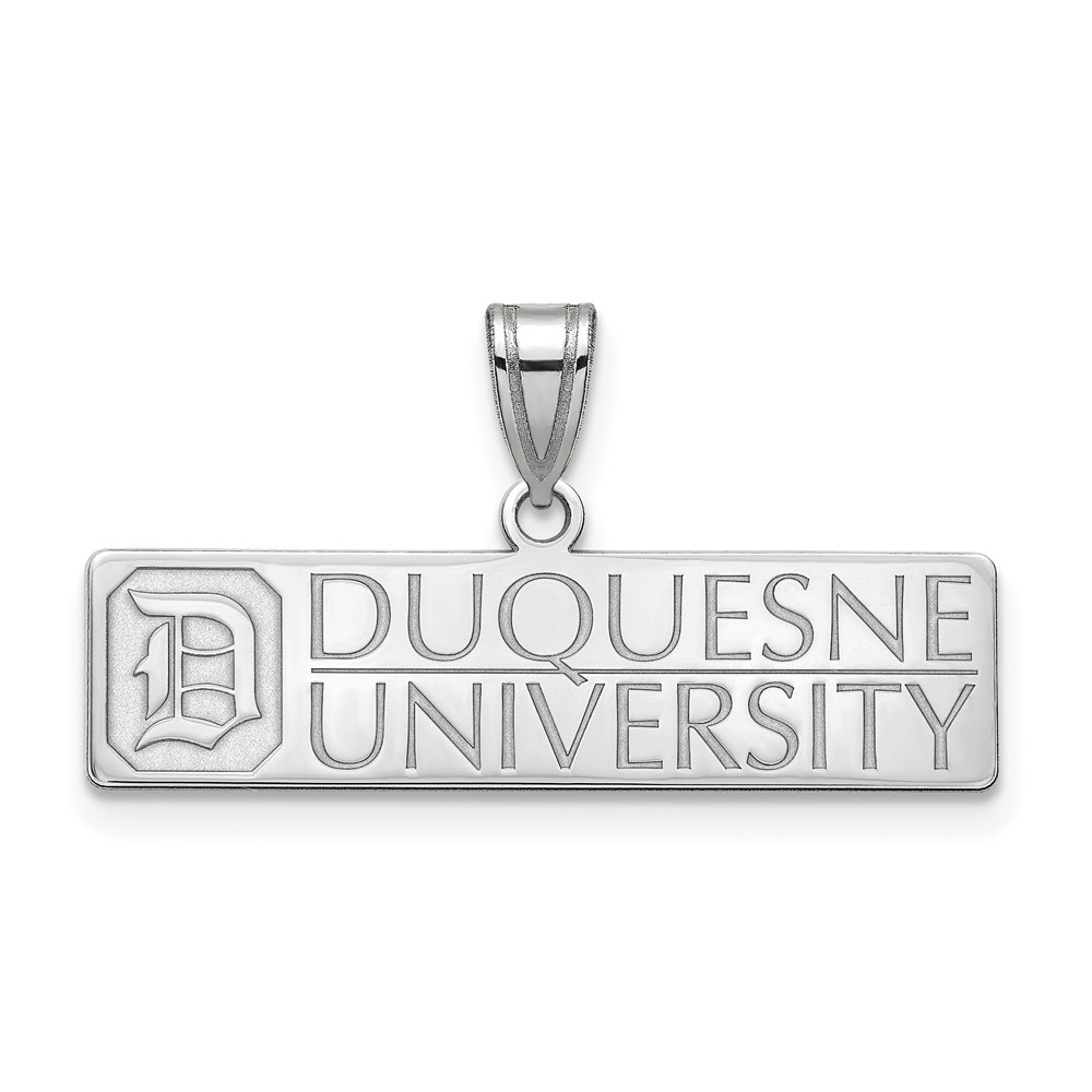 Sterling Silver LogoArt Duquesne University Large Pendant