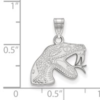 Sterling Silver Rhodium-plated LogoArt Florida a and M University Rattler Small Pendant view 2