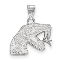 Sterling Silver Rhodium-plated LogoArt Florida a and M University Rattler Small Pendant view 1