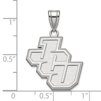 Sterling Silver Rhodium-plated LogoArt John Carroll University Medium Pendant view 2