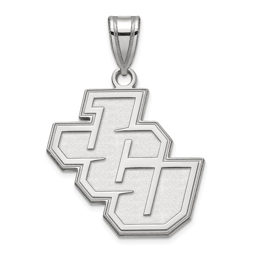 Sterling Silver Rhodium-plated LogoArt John Carroll University Medium Pendant