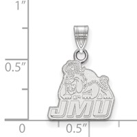 Sterling Silver Rhodium-plated LogoArt James Madison University Small Pendant view 2