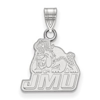 Sterling Silver Rhodium-plated LogoArt James Madison University Small Pendant view 1