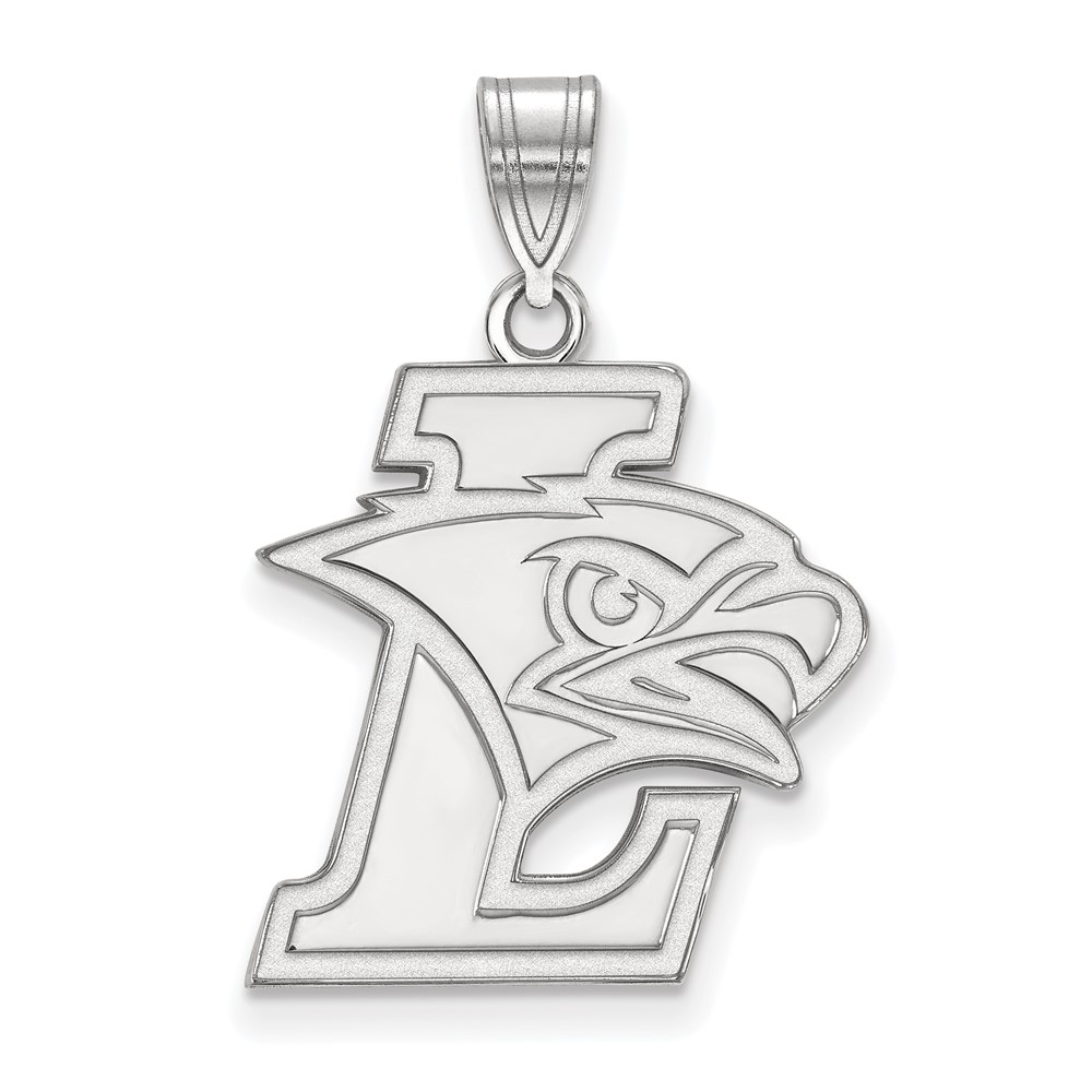 Sterling Silver Rhodium-plated LogoArt Lehigh University Large Pendant
