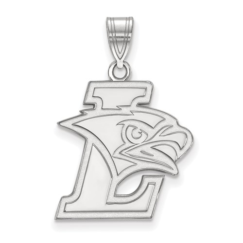 Sterling Silver Rhodium-plated LogoArt Lehigh University Large Pendant