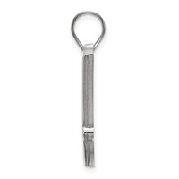 Sterling Silver Rhodium-plated LogoArt Oklahoma State University O-s-u Small Pendant view 2
