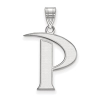 Sterling Silver Rhodium-plated LogoArt Pepperdine University Letter P Large Pendant view 1